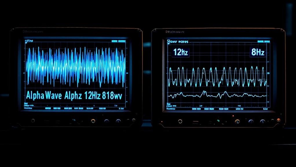 alpha signal frequency comparison